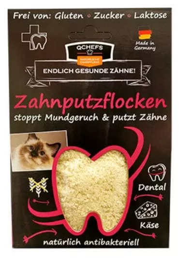 Qchefs Zahnputzflocken Katze